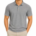 Herren Poloshirt XL aus Textil Grau kurzarm klassisch