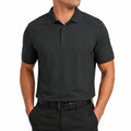 Herren Poloshirt XL Schwarz aus Textilgewebe mit Kurzarm und Knopfleiste